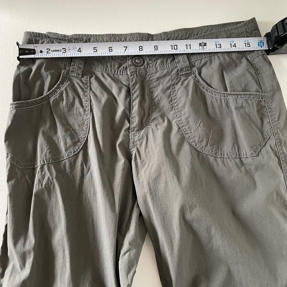 Kuhl Women's Green Convertible Roll-up Hiking or Trail Straight Leg Pants Size 8 - Picture 4 of 7